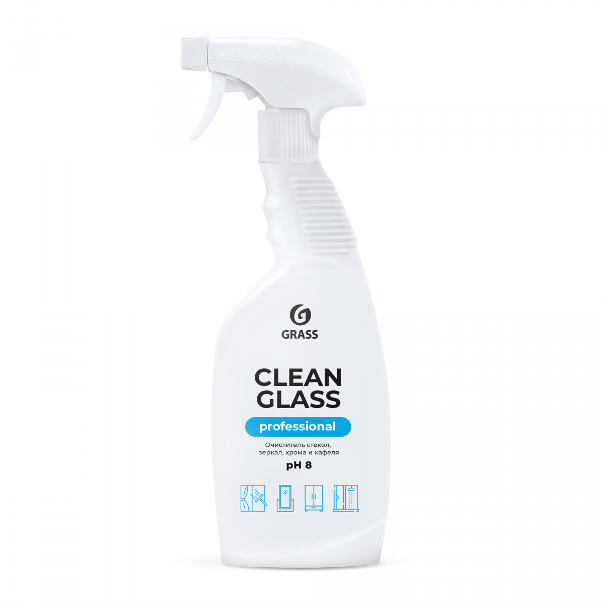 Препарат за почистване на стъкла и огледала "Clean Glass" Professional - 600 мл.